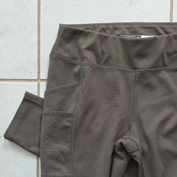 Carhartt Olive Green Leggings Size Medium Stretch Workwear Athletic - Picture 4 of 8